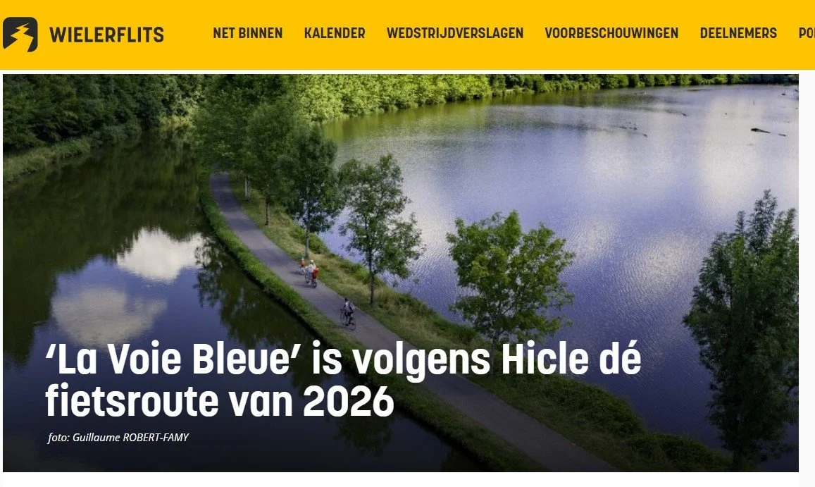 Screenshot Voie Bleue cycling in France