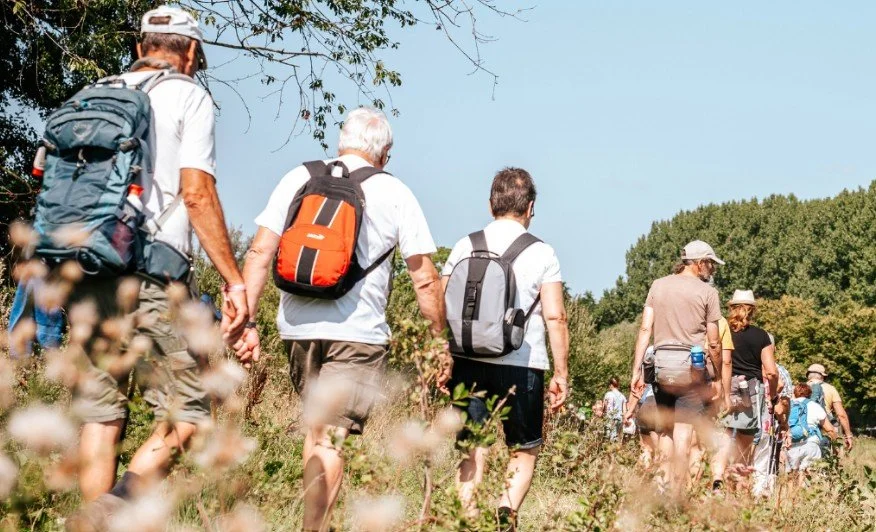 Hikers in nature