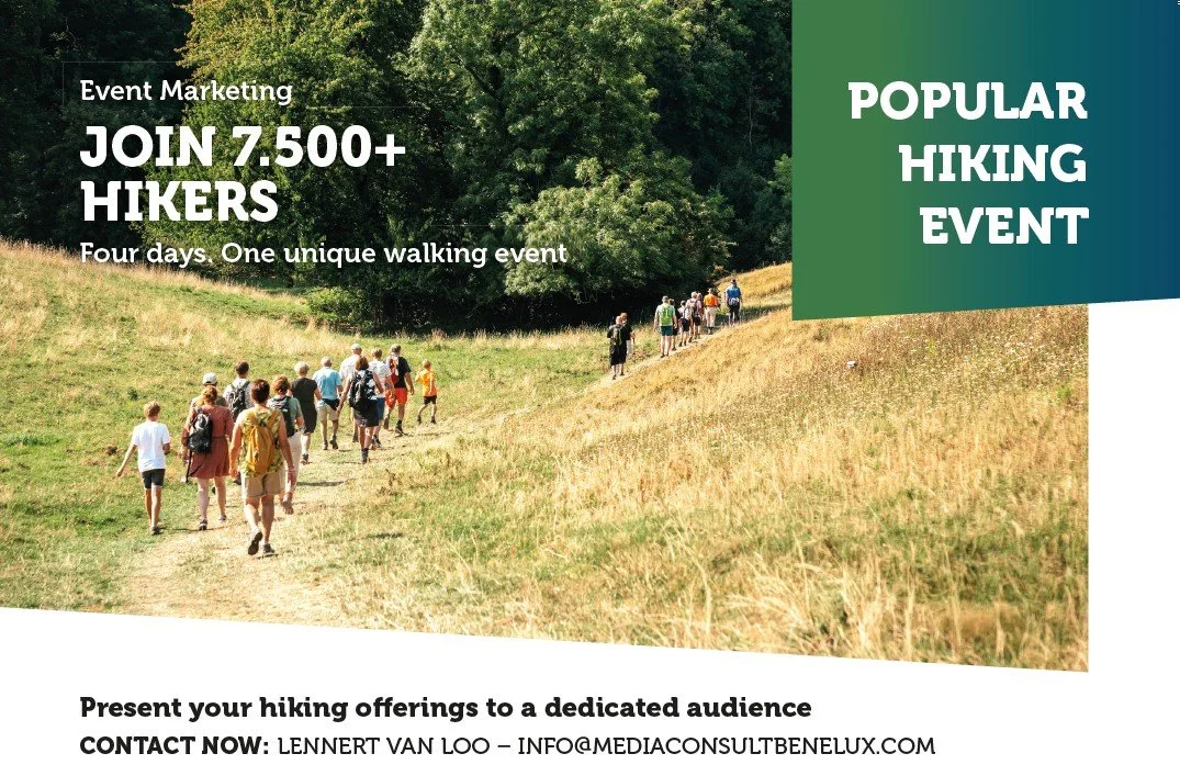 Group of people hiking during a popular hiking event for over 7,500 hikers, scheduled for four days.