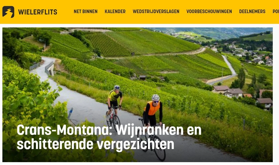 Roadbike cycling in the wineries of Crans Montana