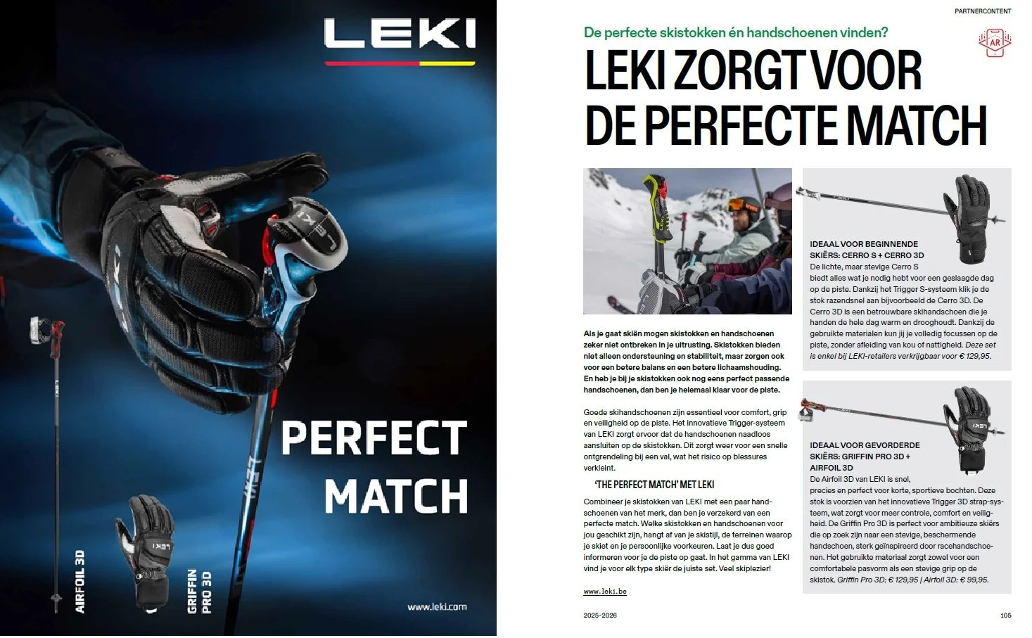 Leki ski poles advertising