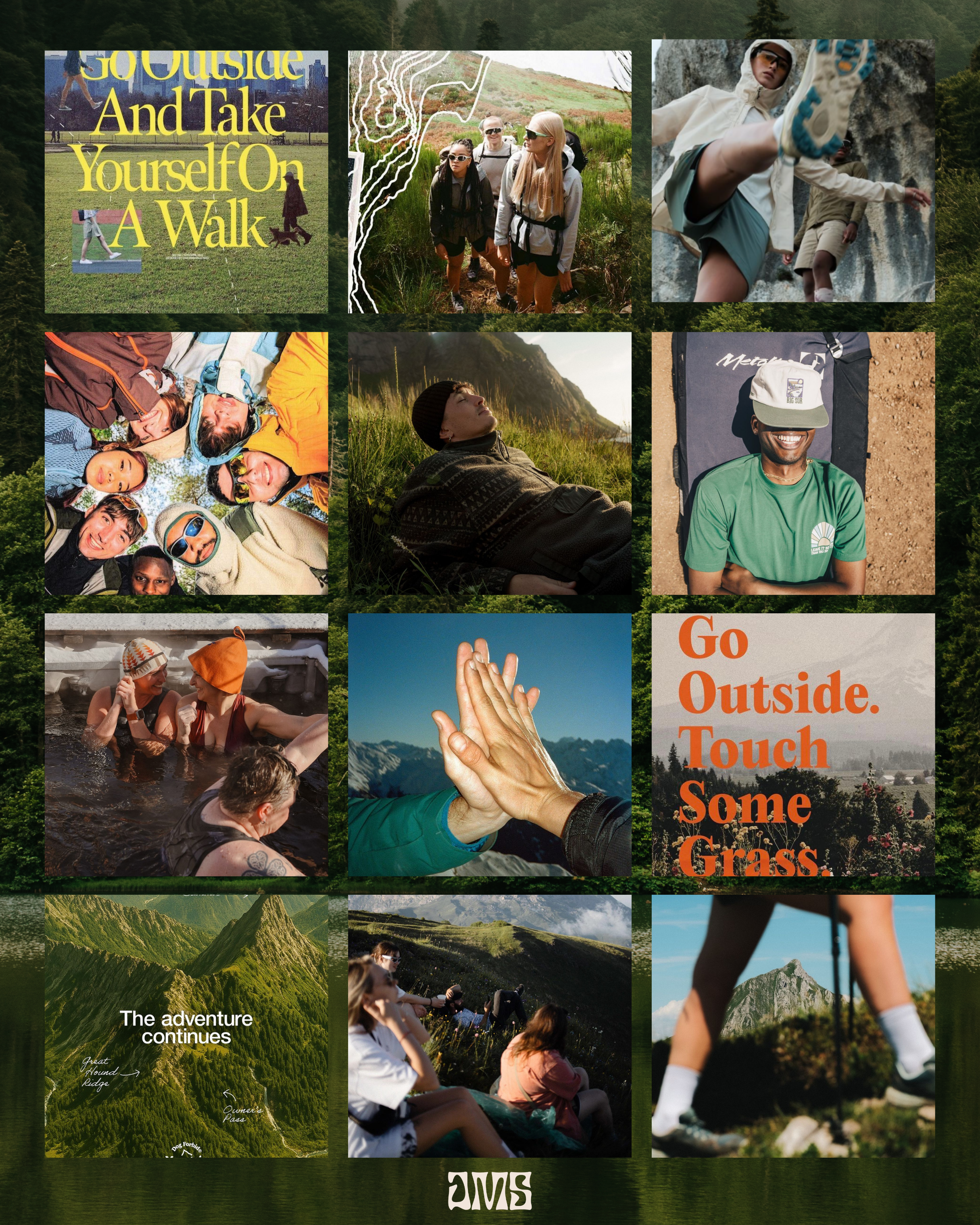 Day Rips brand mood board showing visual direction and aesthetic inspiration