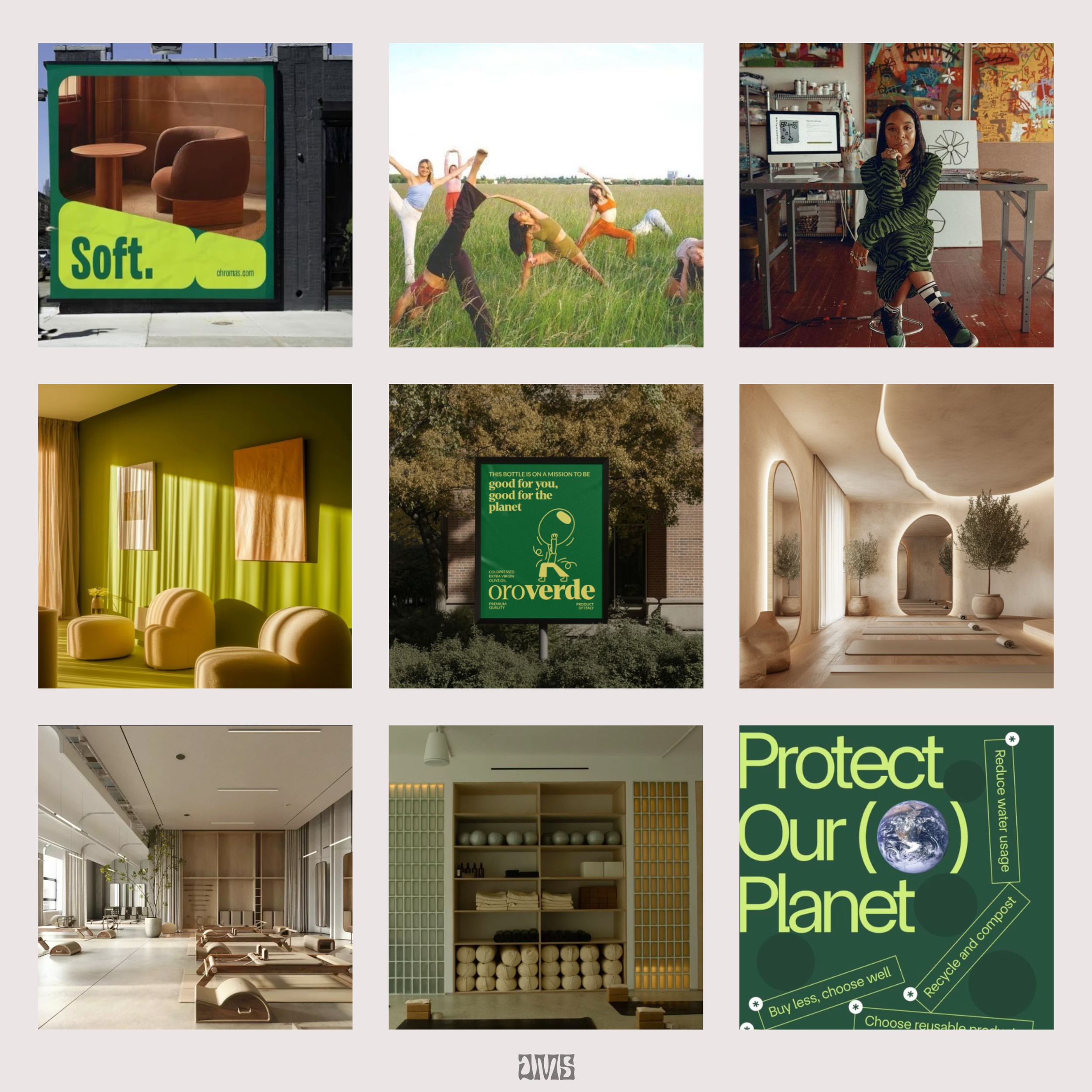 Sofia Rivera Pilates brand mood board showing visual direction and aesthetic inspiration