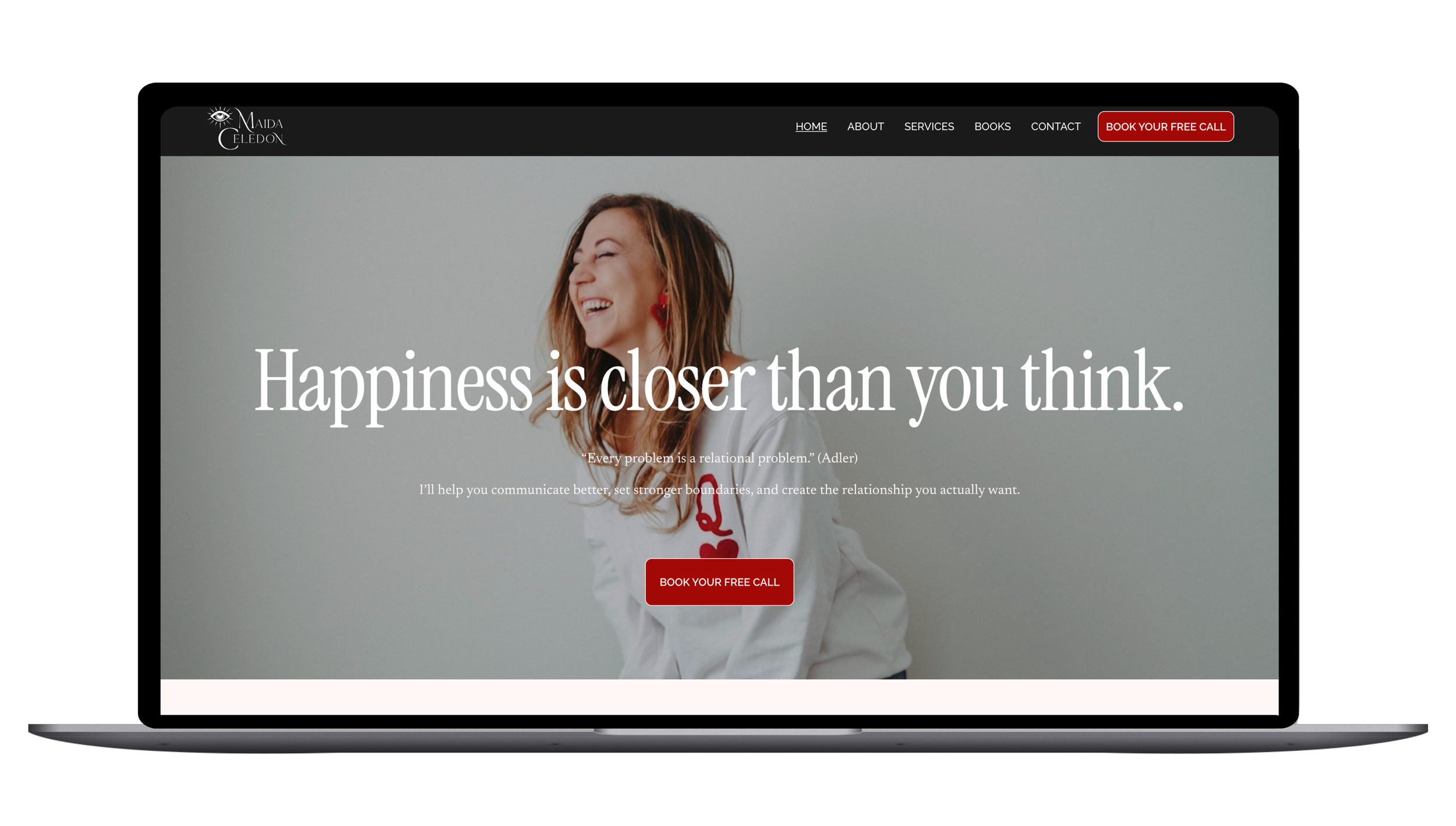 Homepage Hero Section (Desktop) — A bold, inviting first impression with clear messaging and strategic visuals.
