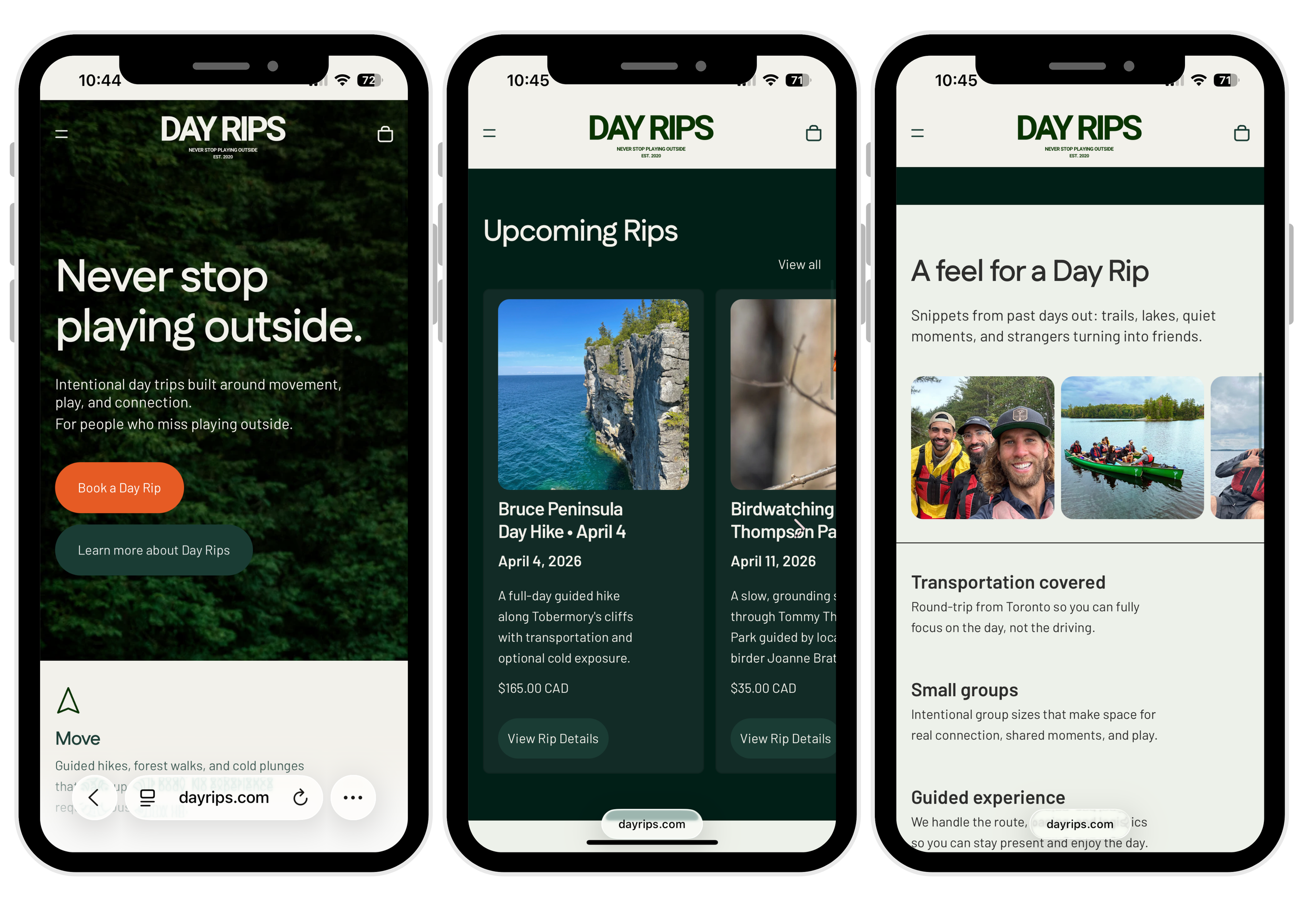 Homepage Mobile Experience — A seamless mobile experience for browsing, exploring, and booking on the go.