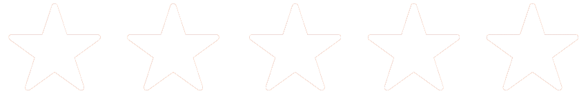 Five black silhouette stars in a row.