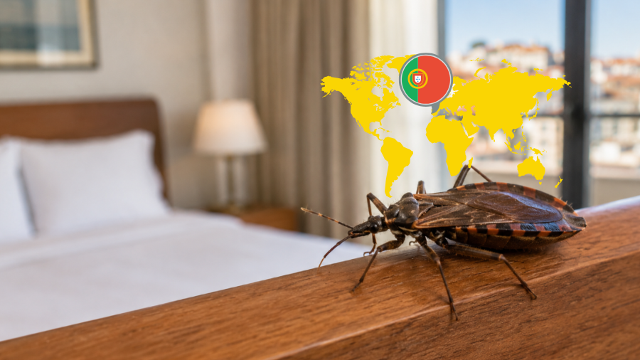 New paper alert! We report the First live triatomine bug found in Europe.