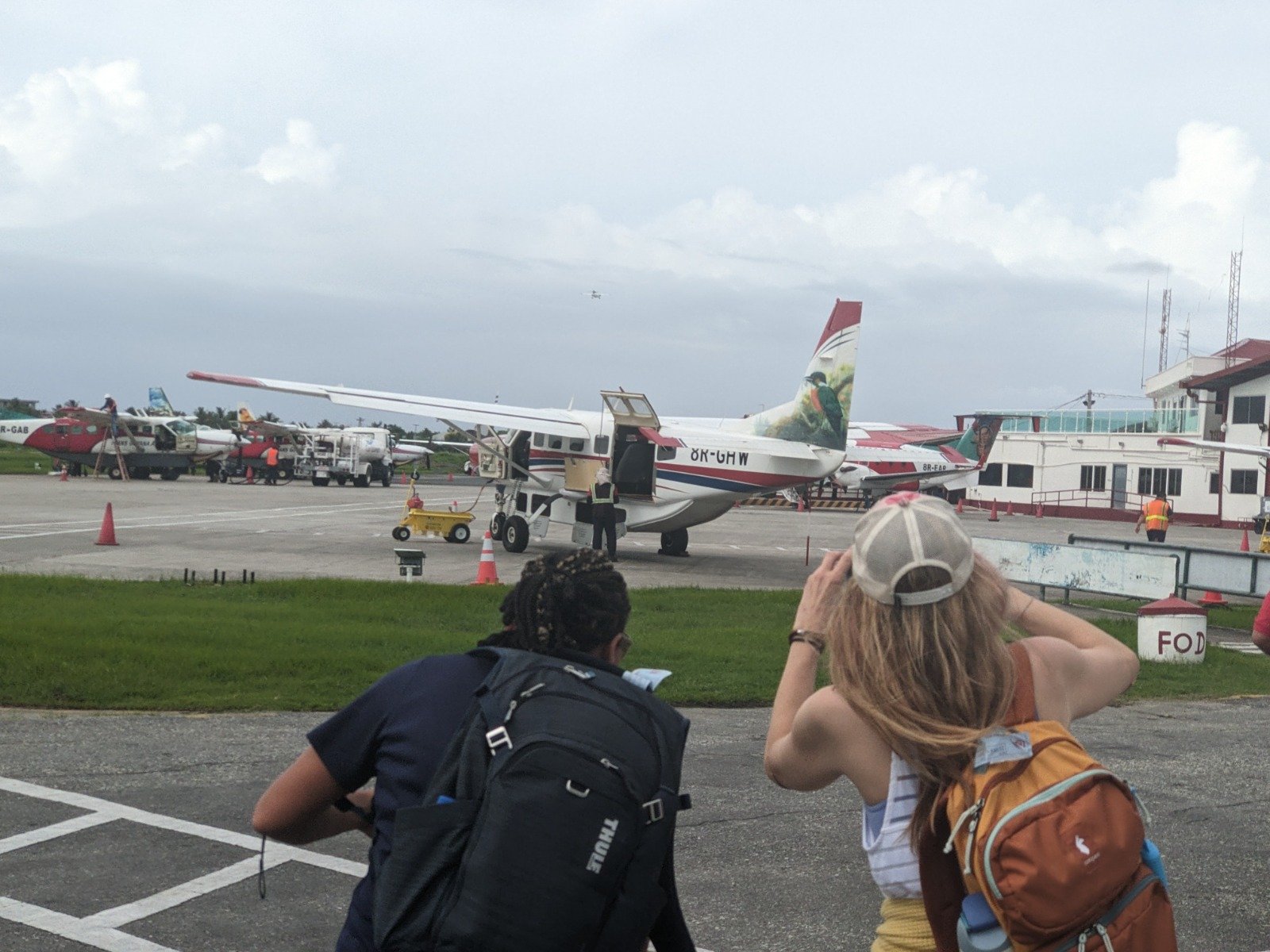 Tiny planes from the outside.