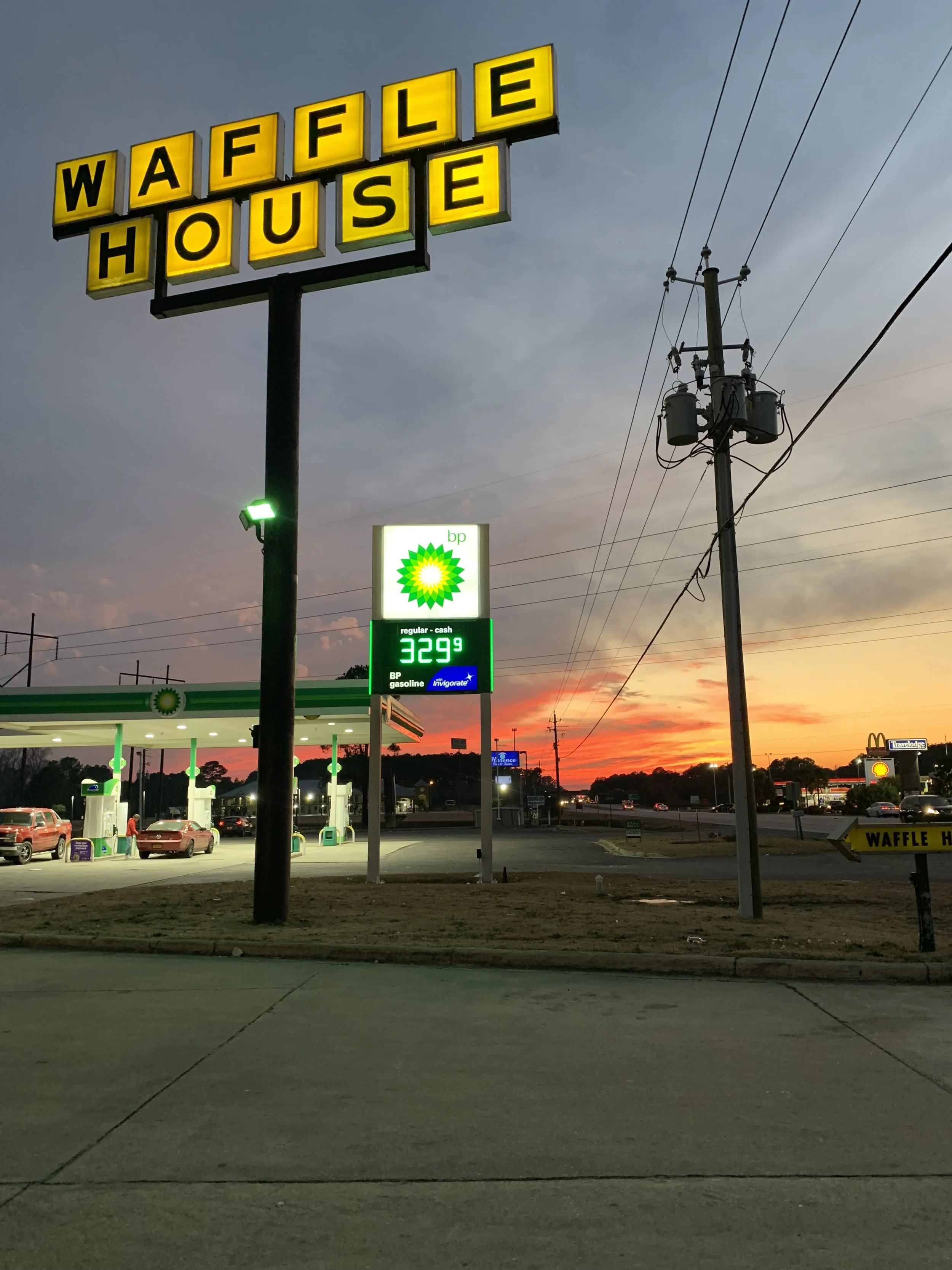 Waffle House (Florence, SC, February 2022).