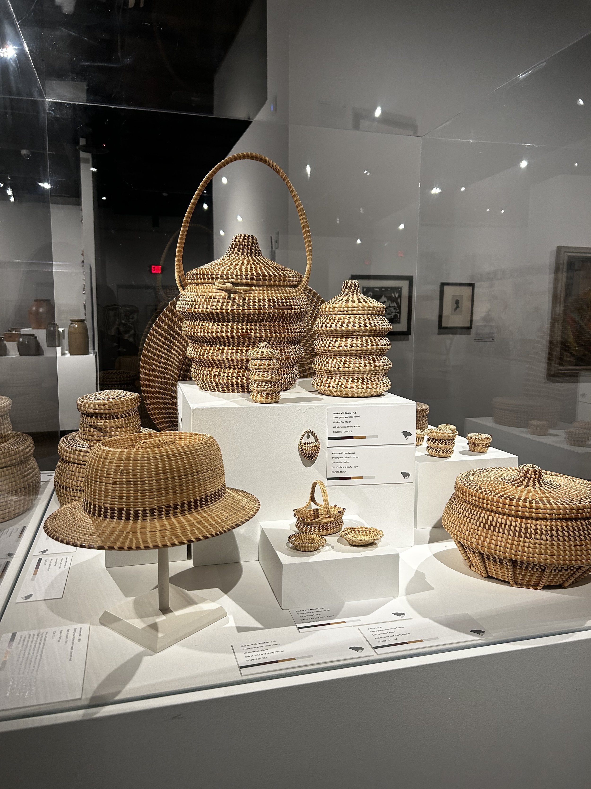 
Seagrass baskets at The South Caroline State Museum. (Columbia, SC, December 2025)