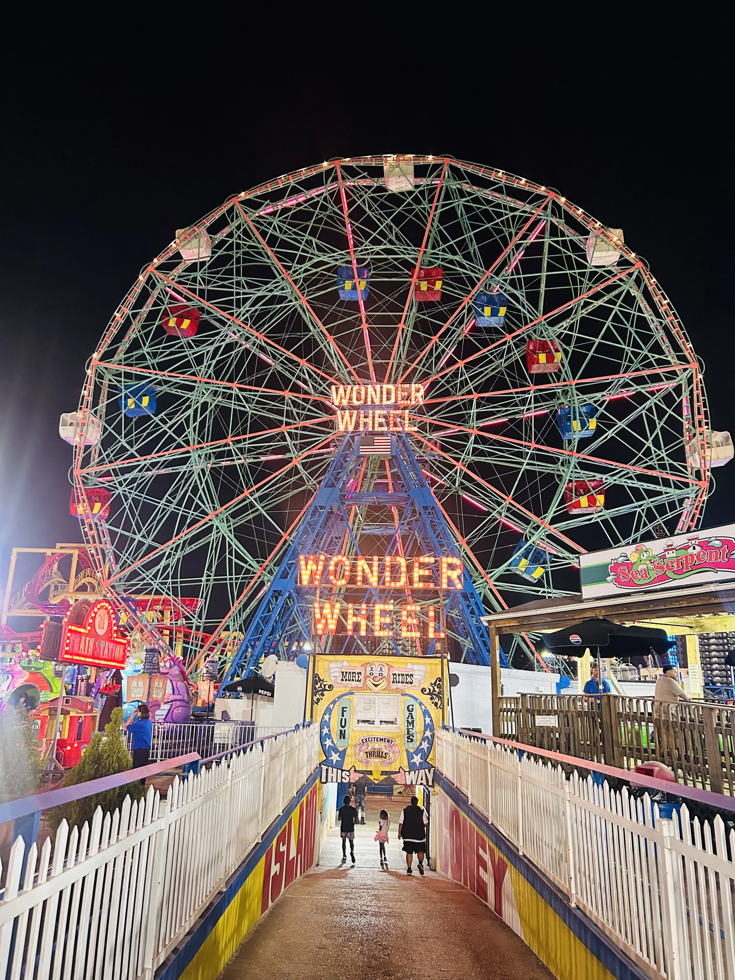 The Wonder Wheel at Coney Island (Brooklyn, NY, August 2025).