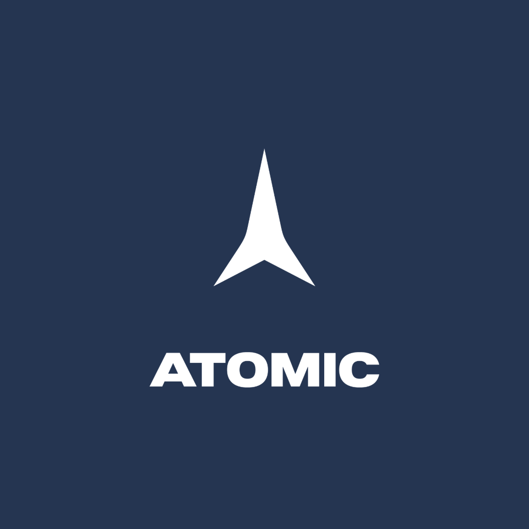 NASA logo with a stylized white arrow on a dark blue background and the word 'ATOMIC' underneath.