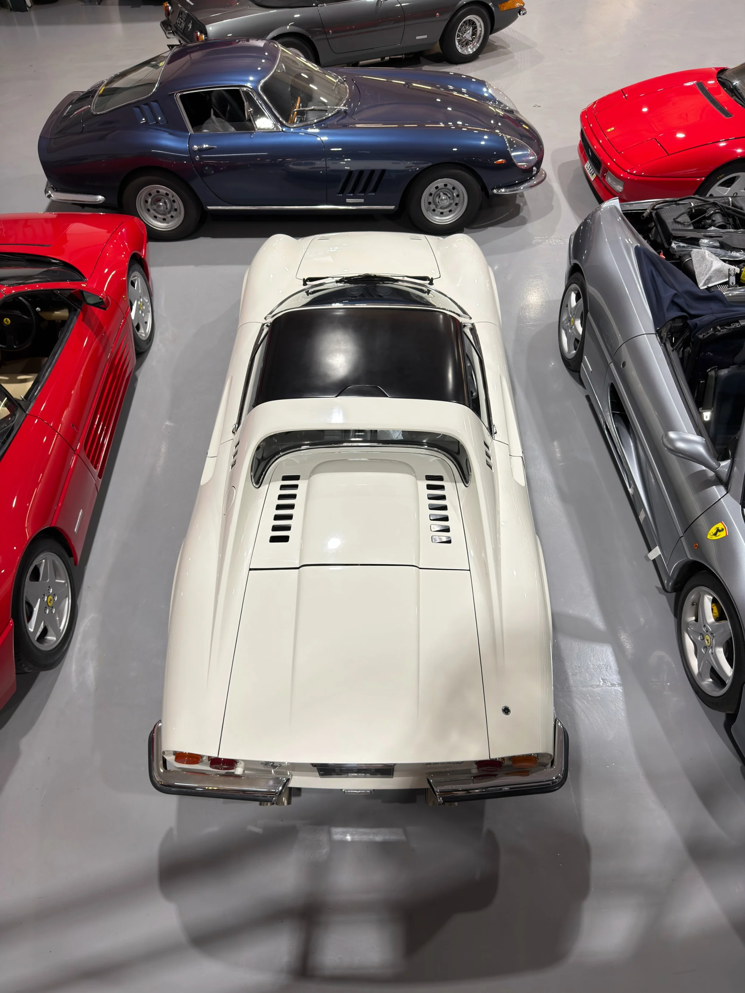 Some angles reveal more than others.

From above, it&rsquo;s easier to appreciate just how intentional every line is. Ferrari design has never been about decoration every curve, vent, and proportion has a purpose, balancing beauty with performance in