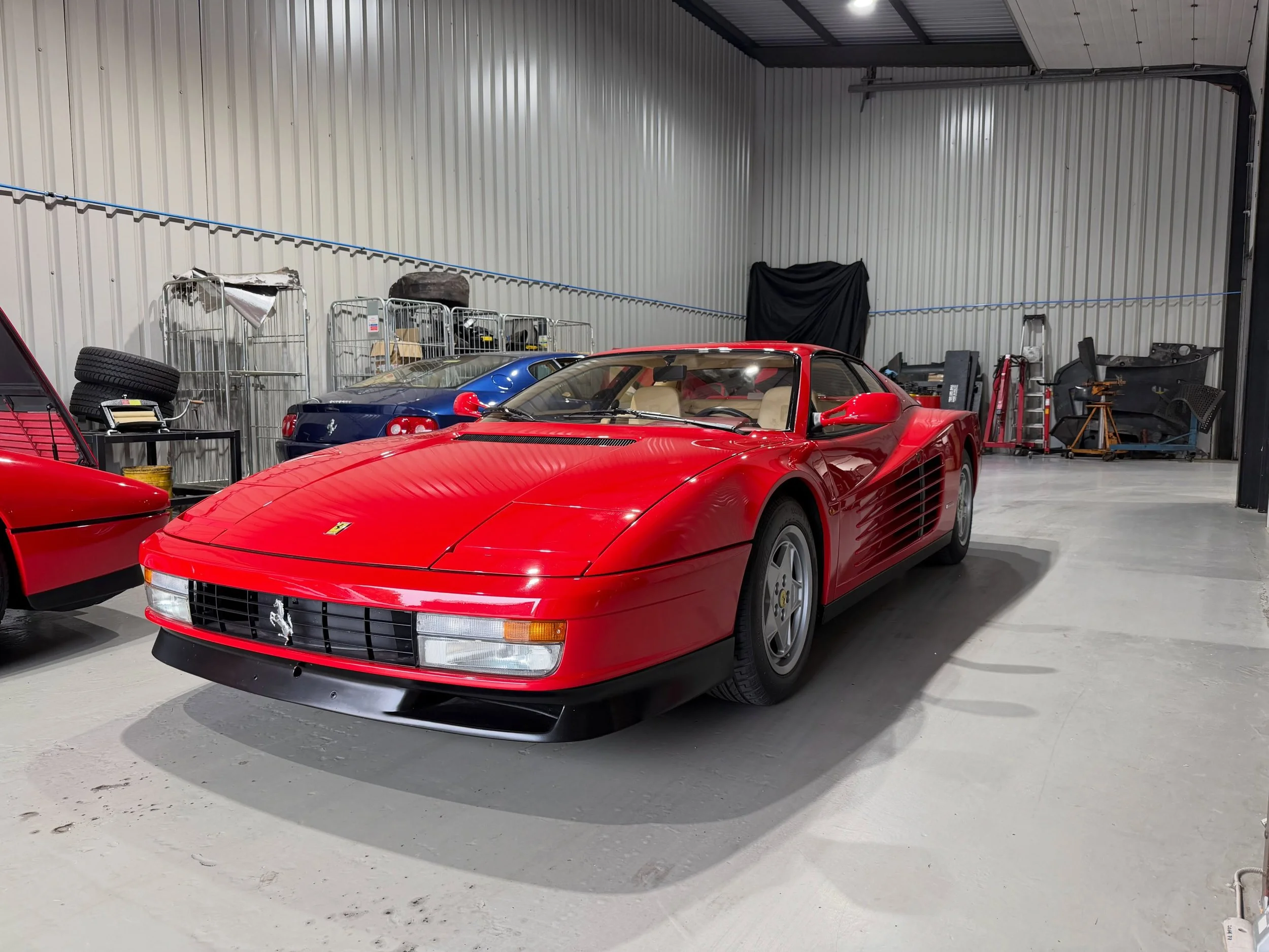 The first of two Ferrari Testarossa&rsquo;s being collected today.  The first has had a single plate clutch conversion, which makes it as light as a more modern Ferrari.  #rardleymotorsferrari #ferraritestarossa #supercars #ferrariclassic