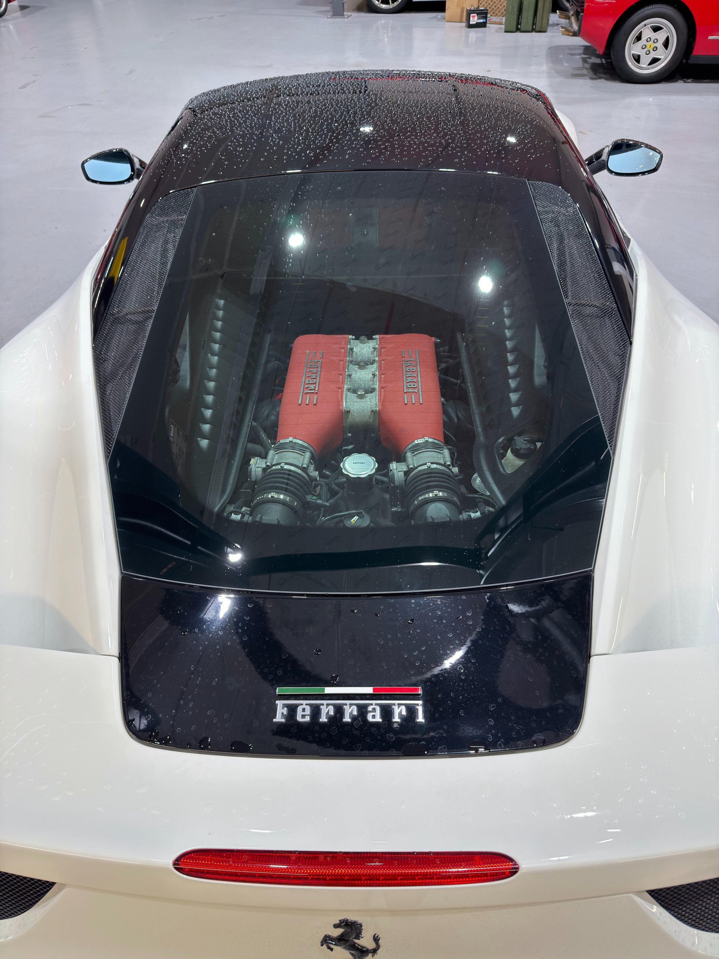 There&rsquo;s something special about a Ferrari where the engineering is just as much a part of the design as the bodywork.

From the sculpted rear lines to the glass engine cover, giving you a clear view of that unmistakable Ferrari V8 beneath, this