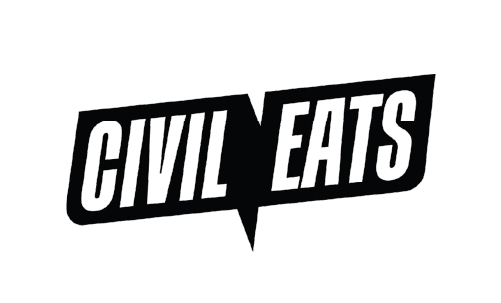 CIVIL EATS logo with bold black text on a white background