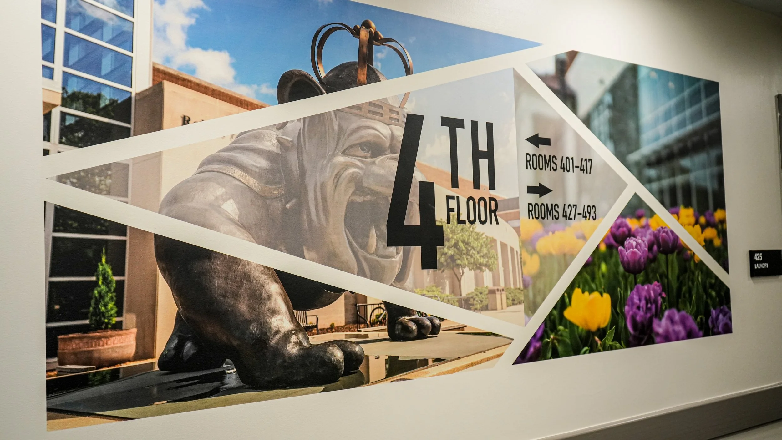 Vertical Printing Directional Signage