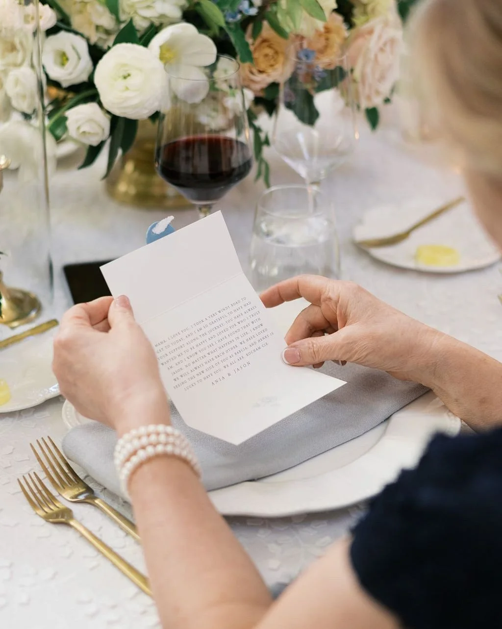 The details that feel small are often the ones remembered longest.

A handwritten note at a place setting. A welcome gift giving your guests the sense of place. A favor that tells a piece of your story. A backdrop that honors your favorite past time.