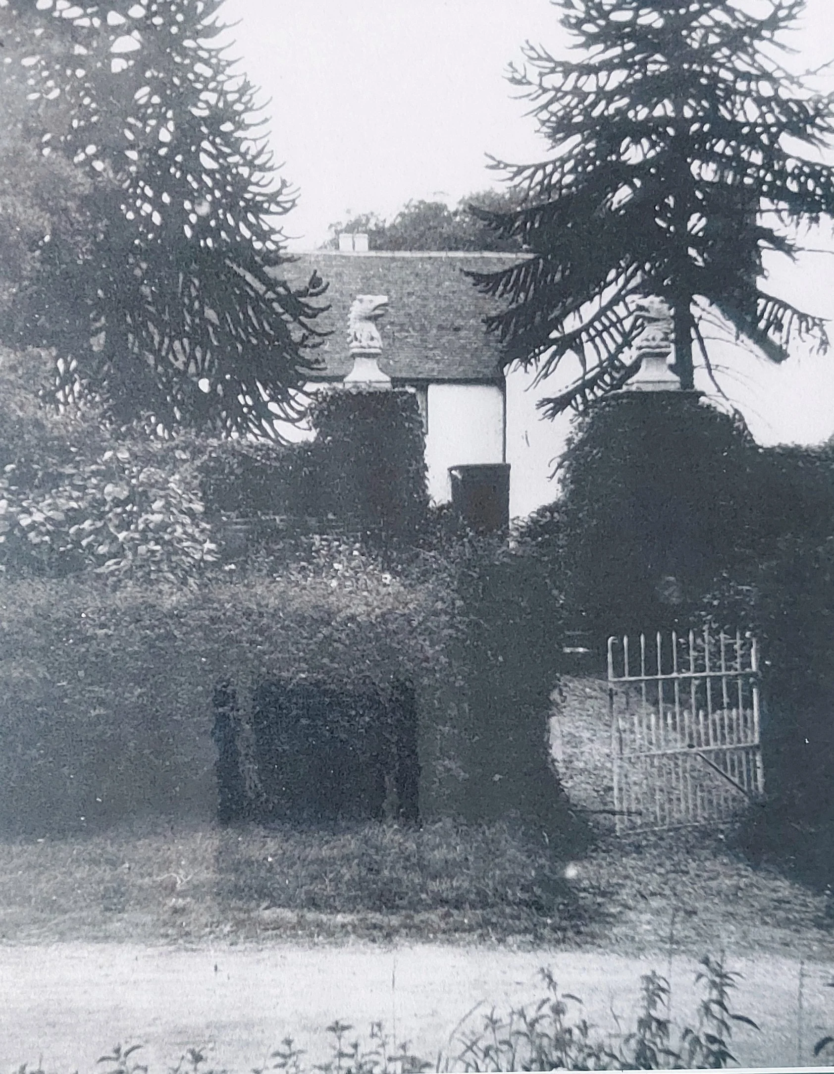 Entrance to Corley Hall, said to be the Hall Farm in George Eliot's 'Adam Bede'.