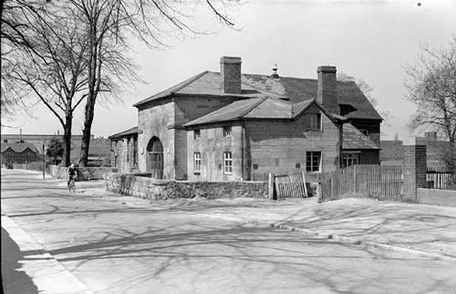 The Heritage Centre as it was just after the Second World War when it was still a school. If you look at the roof you can see the repairs from the damage received when Coton Church was hit by bombs on the night of 17th May 1941.