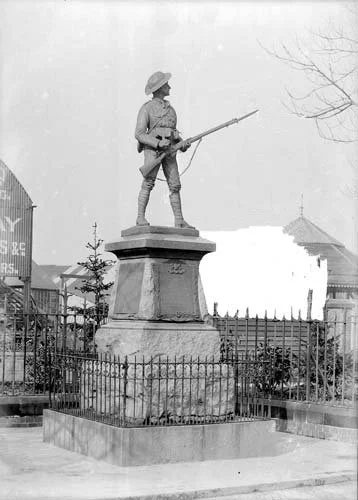 The Boer War statue fondly known as 'Old Bill' originally stood in Bond Gate alongside the river. When the Hippodrome was demolished and the road widened, 'Old Bill' was moved to Riversley Park. 