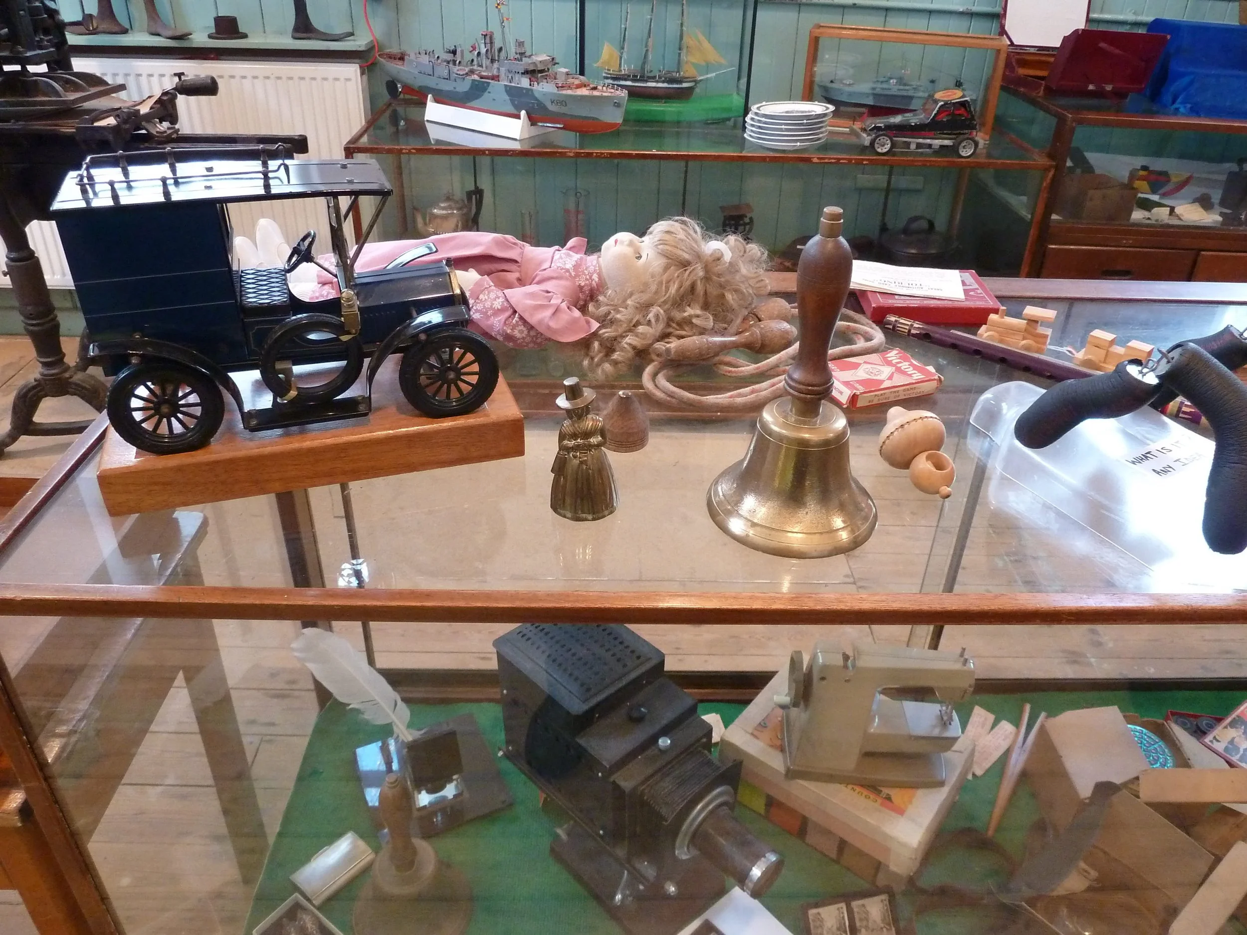 Selection of exhibits on display in the museum.