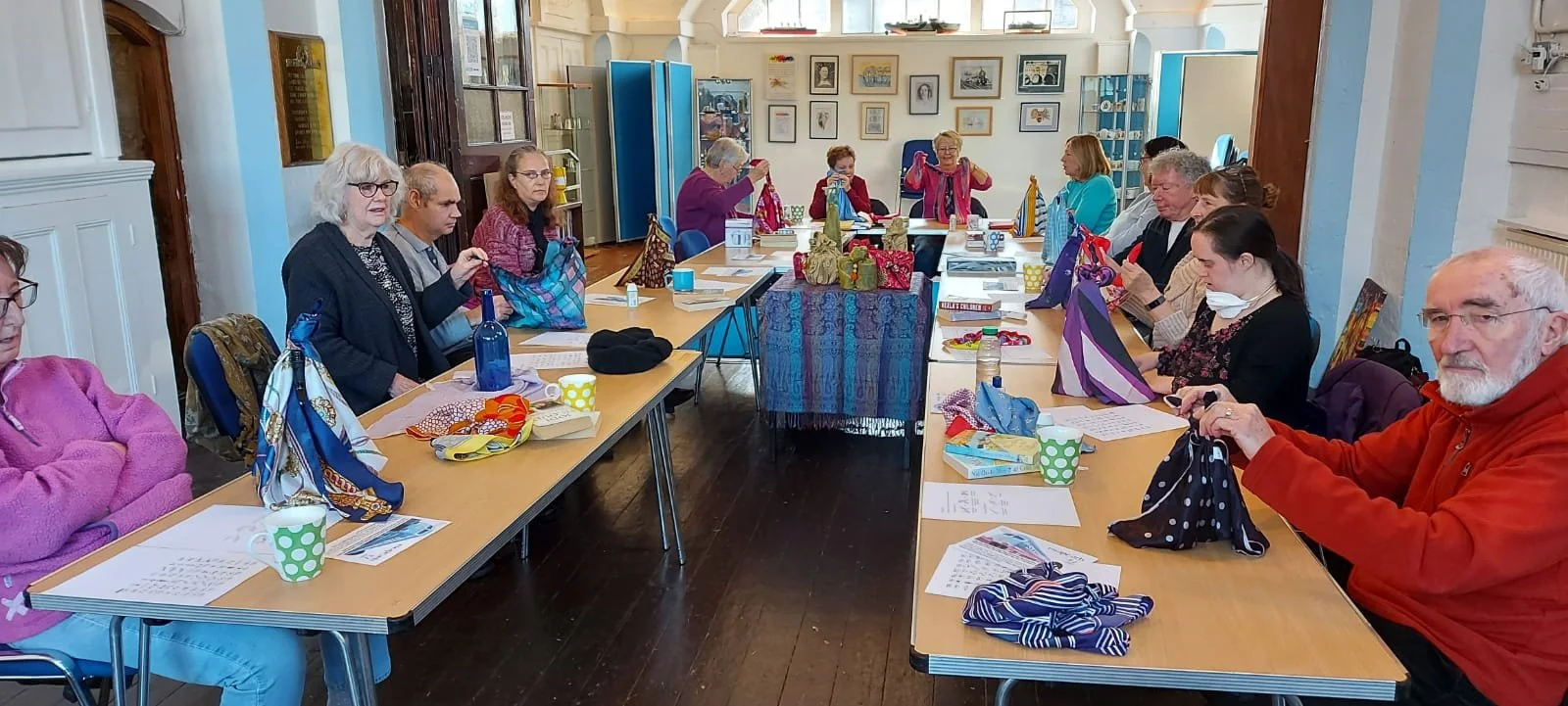 tables with community arts group