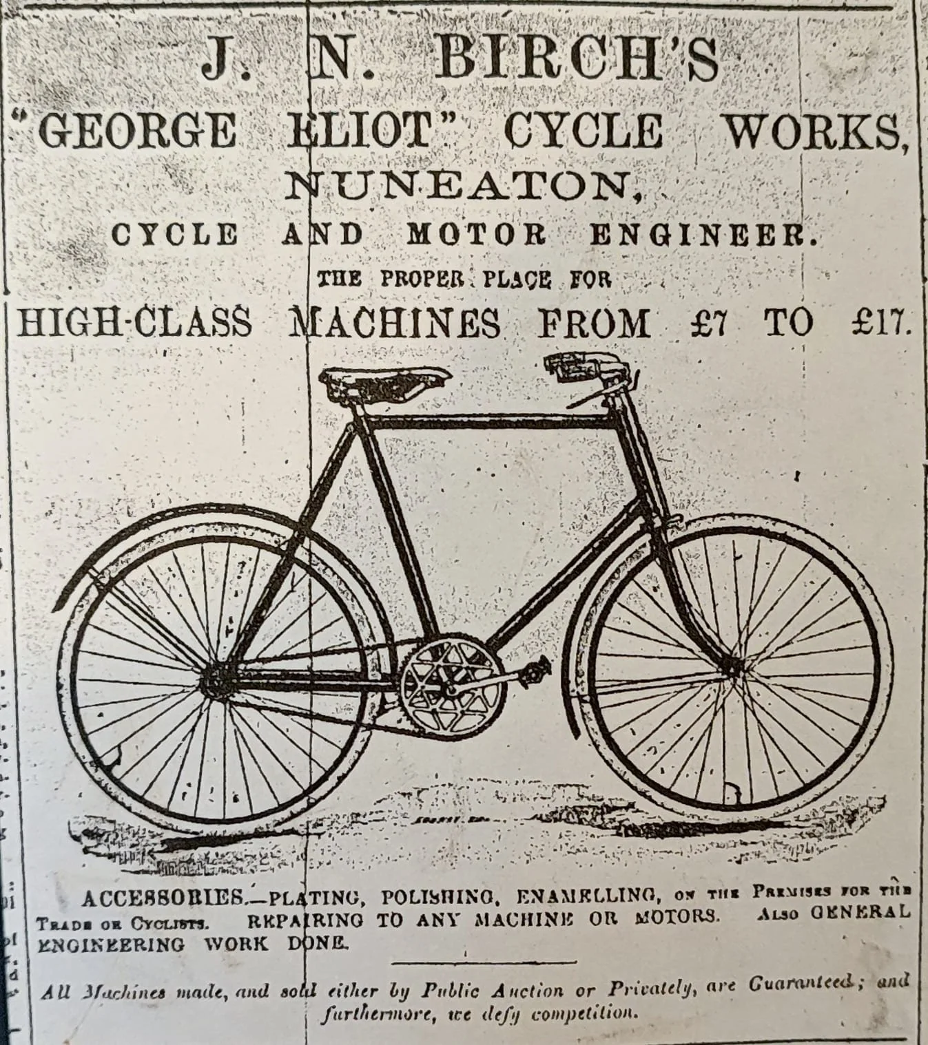 J. N. Birch Cycle Works