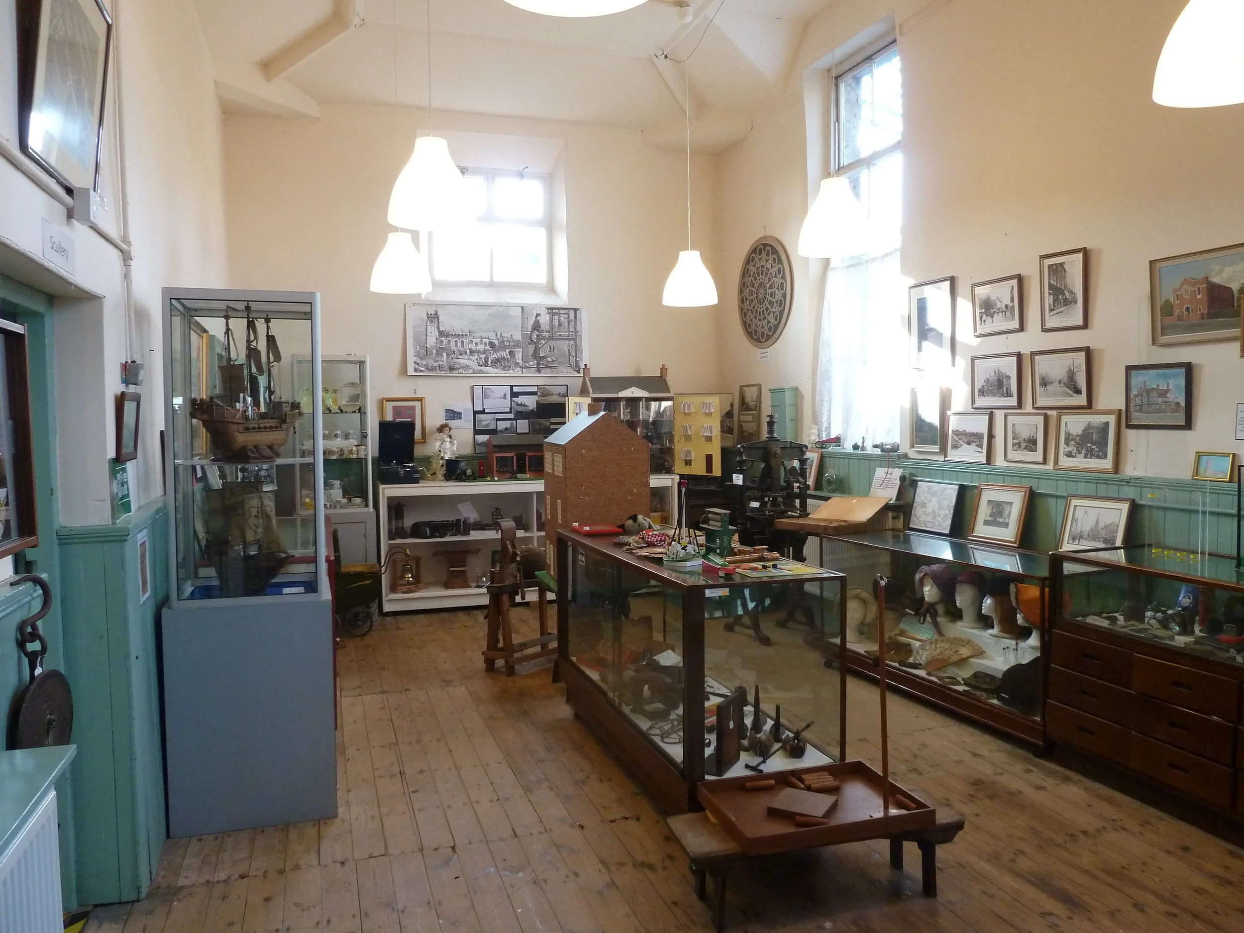 inside museum of nuneaton heritage centre