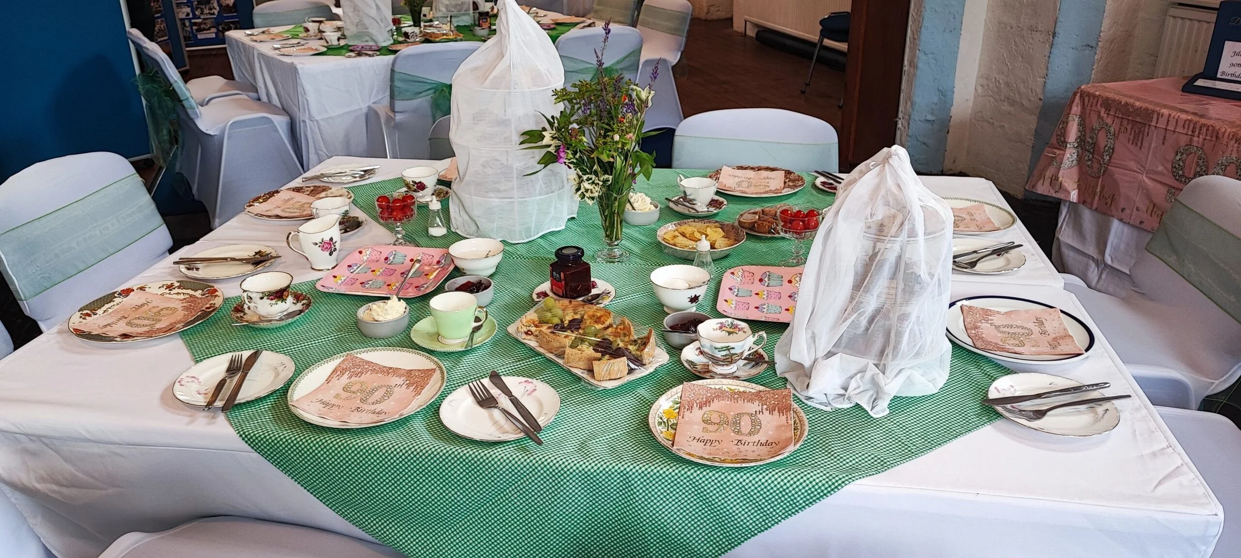 afternoon tea party table setup