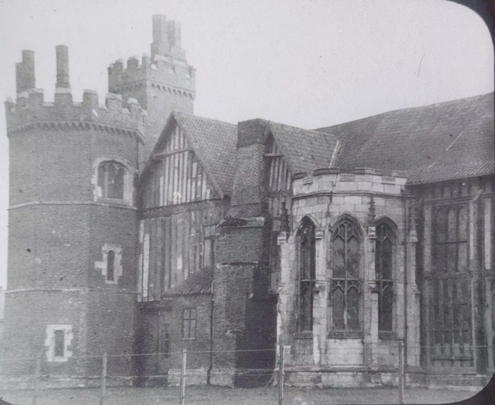 The Oriel window in Gainsborough Old Hall. This is where the bazaar was held in George Eliot's 'Mill on the Floss', which was set in Lincolnshire.