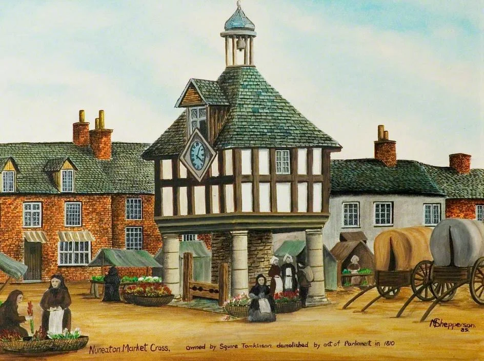 Nuneaton Market Cross. Original held at Chilvers Coton Heritage Centre