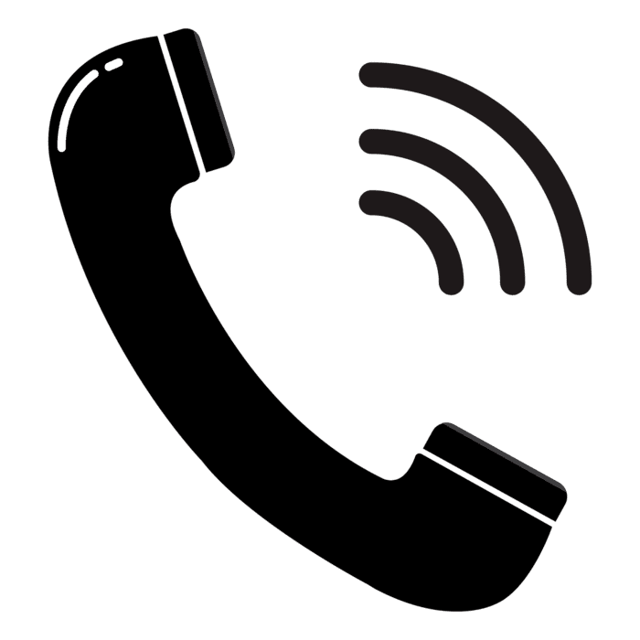 Icon of a phone ringing