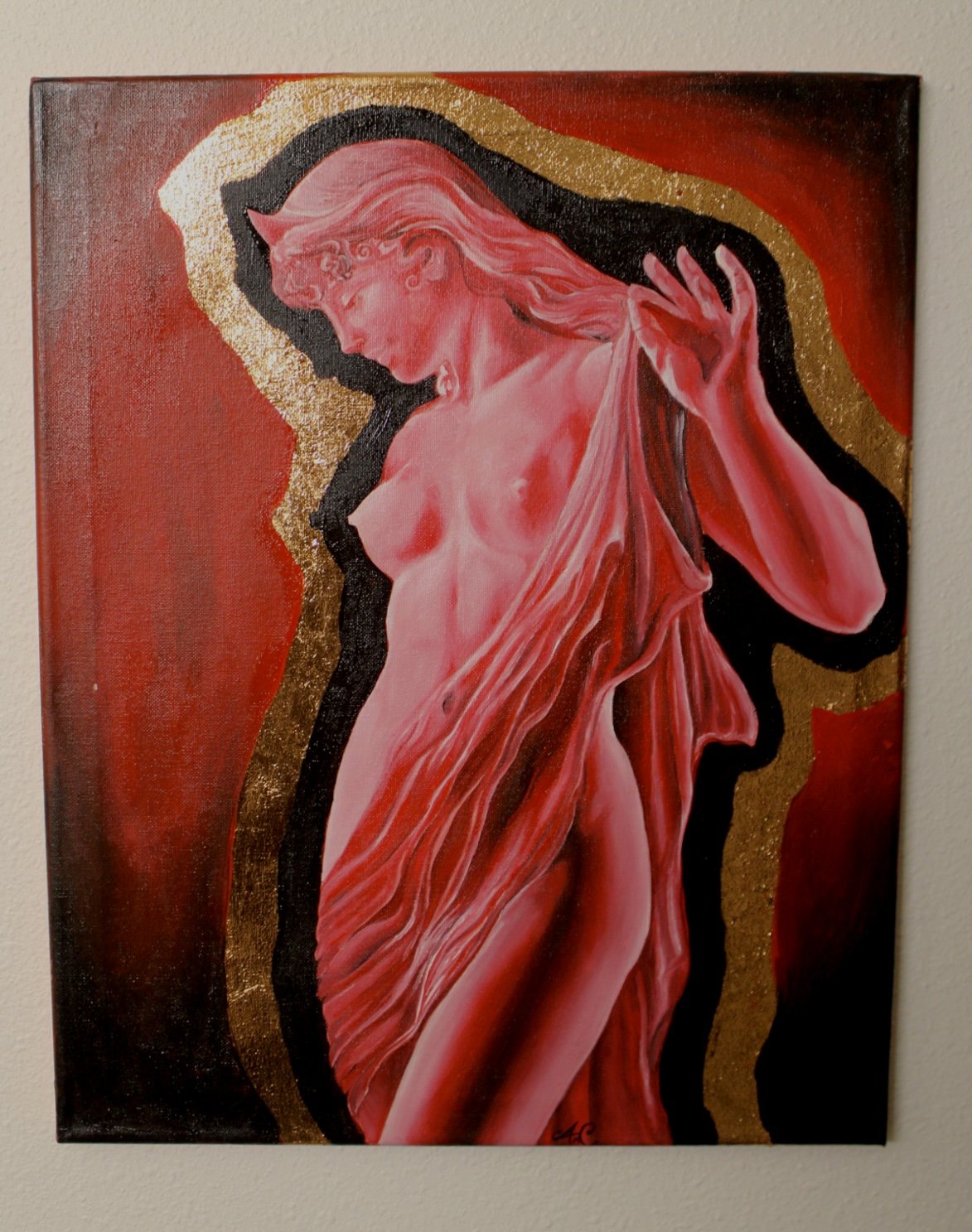 Lady in Red : 18x24