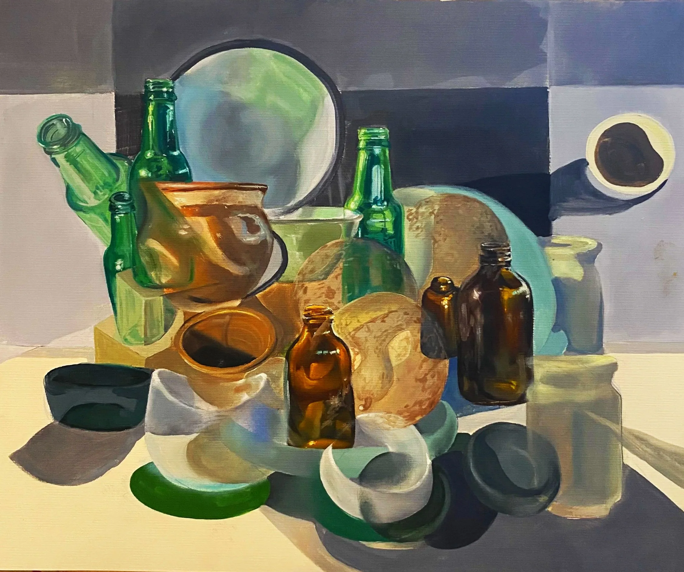 Stacking Bottles : 18x24