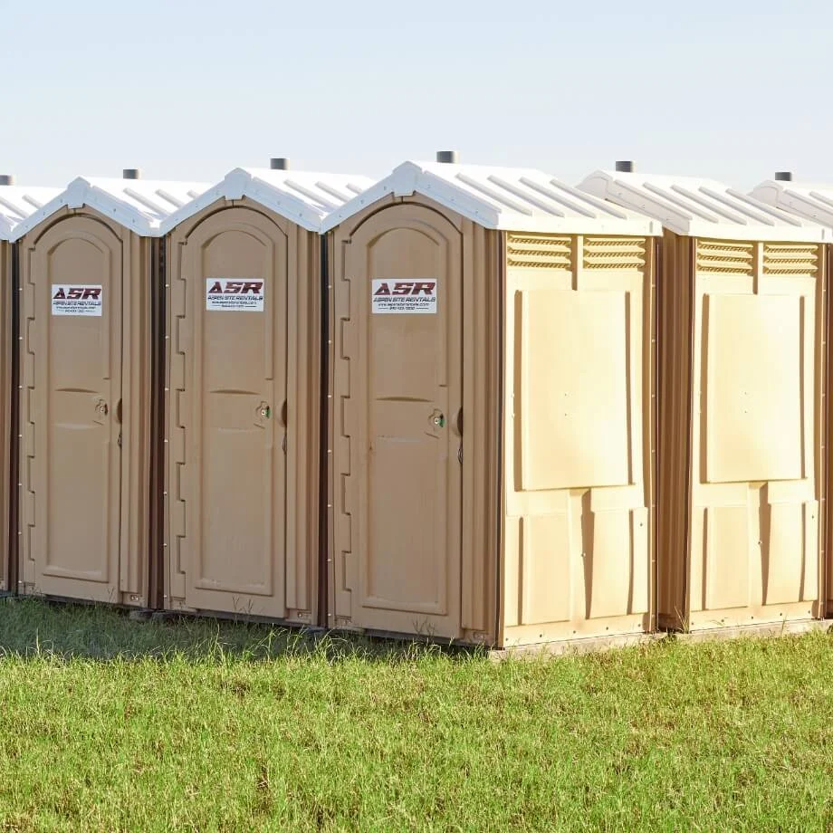 Standard portable toilet rental for jobsites and events in North Texas
