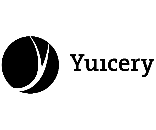 Das Logo zeigt einen stilisierten Tennisball neben dem Schriftzug 'Yucery'.