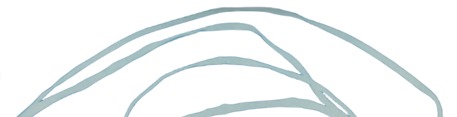 Close-up of a blue and gray striped umbrella with multiple layers.