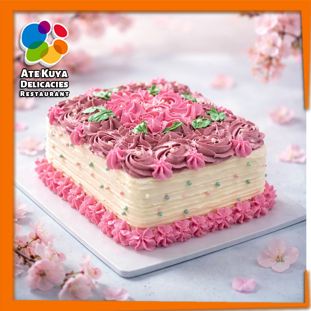 1210 - Special Design Cake - Pink