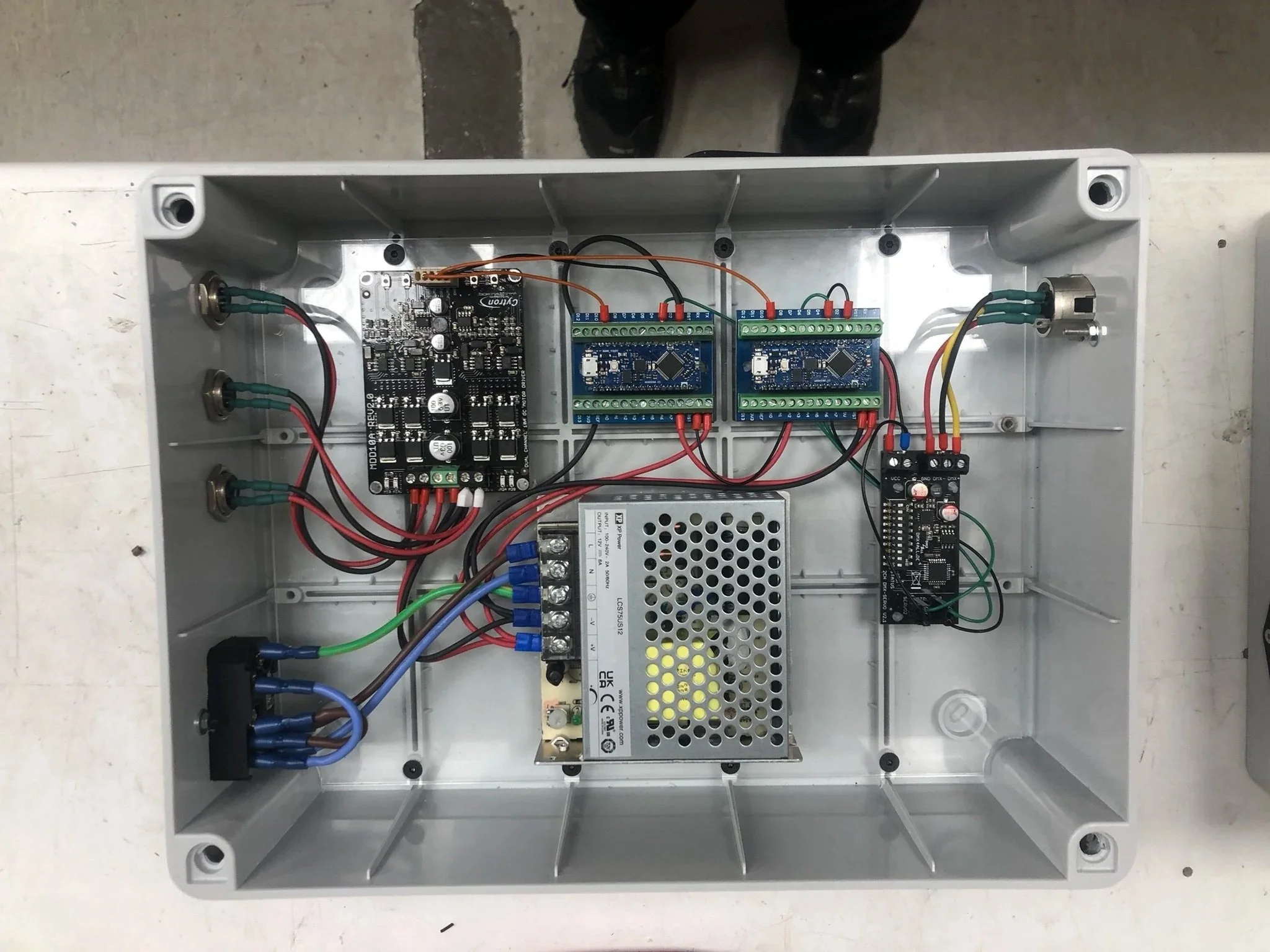 Stage Prop Motor Control Boxes