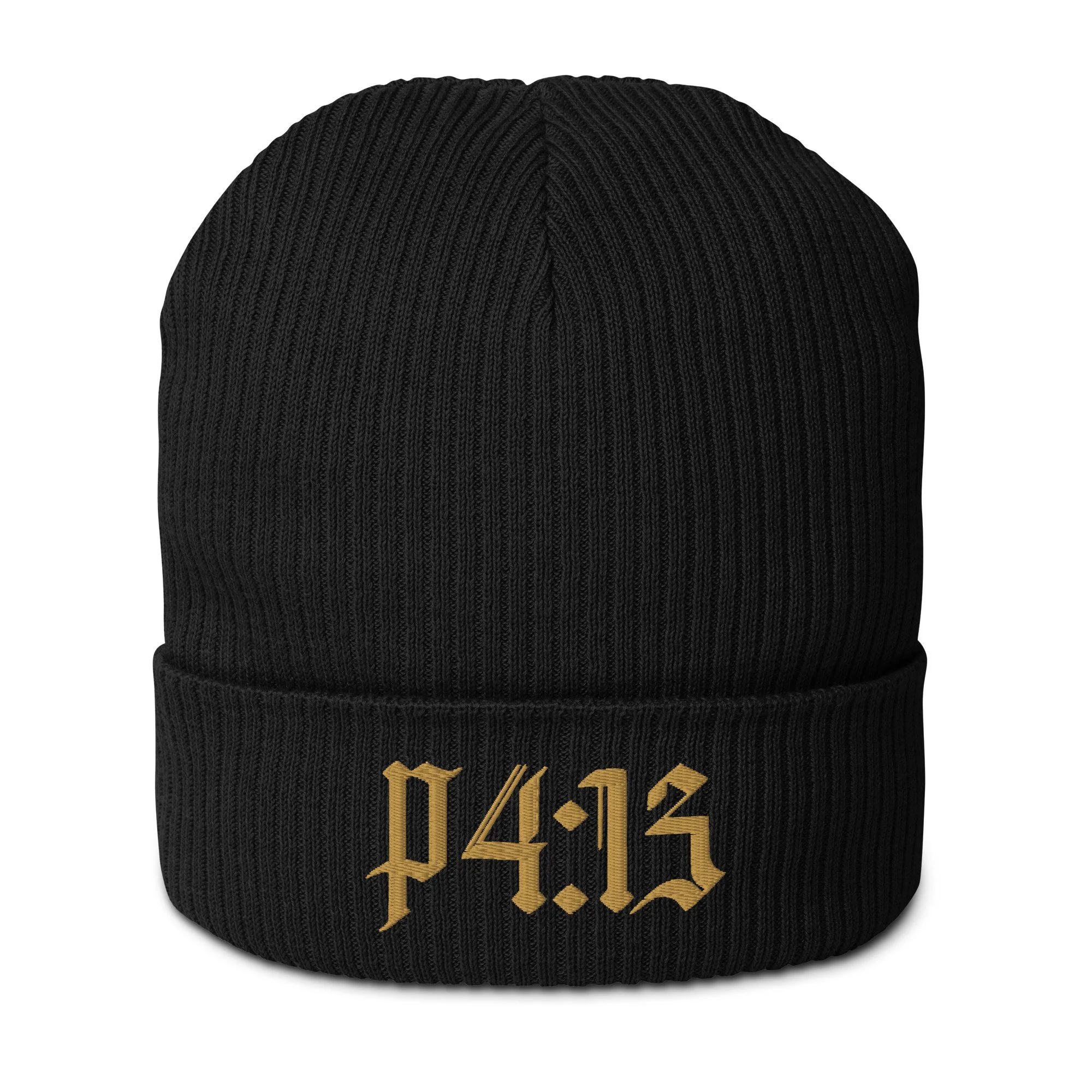 P4:13 premium organic beanie