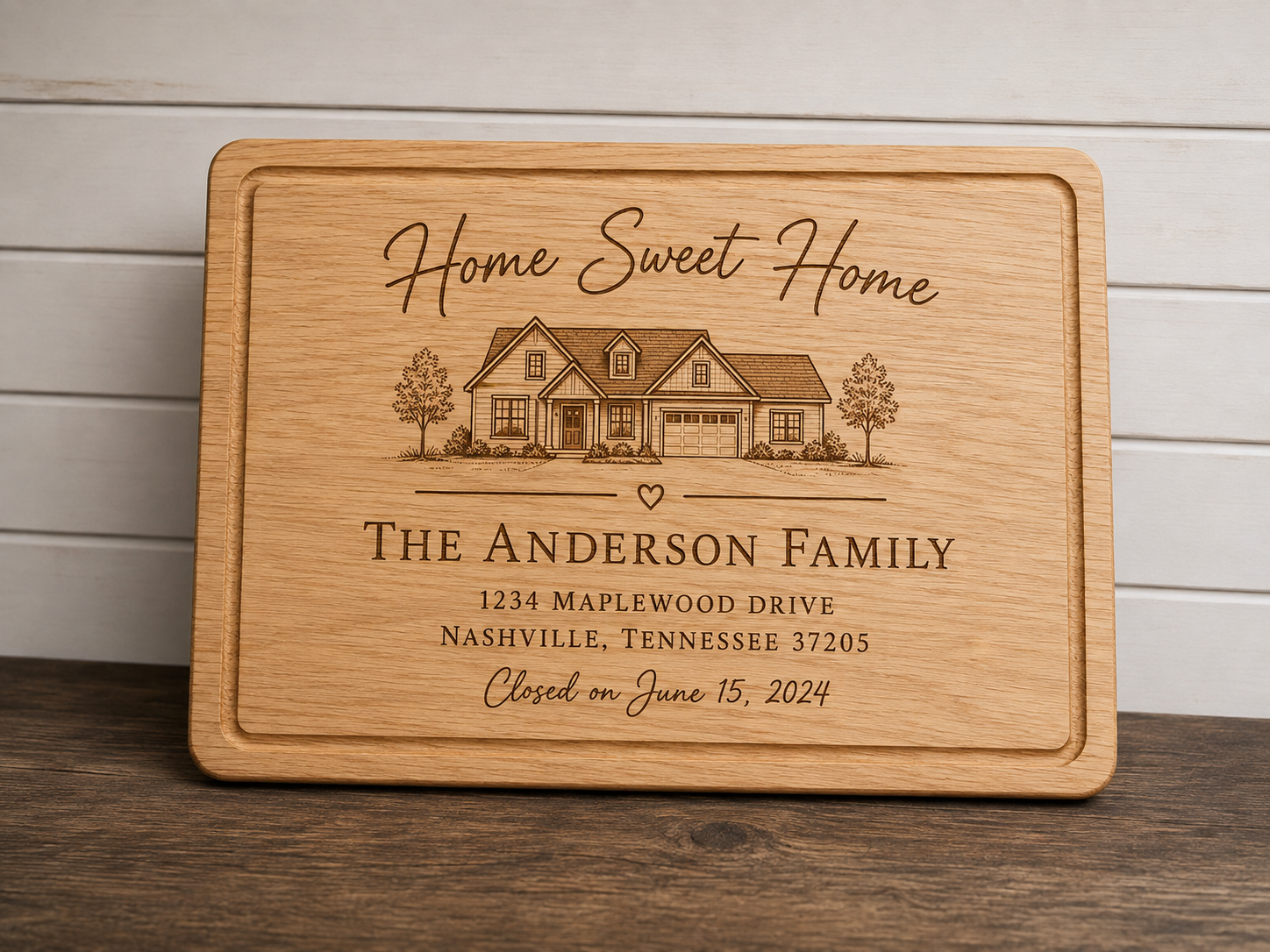 The Hearth Personalized Plaque