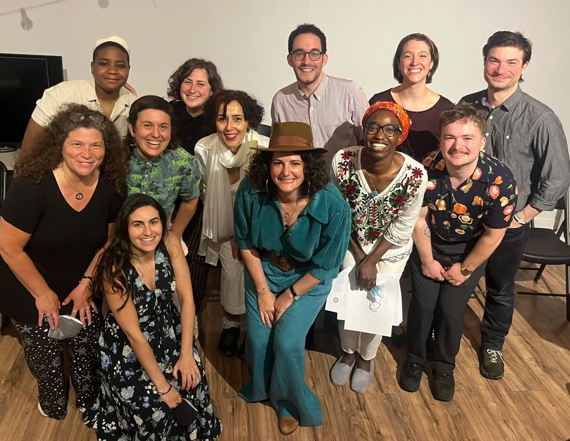 Laura and students at the co-led Ashir Shirah Kabalat Shabbat service in Brooklyn