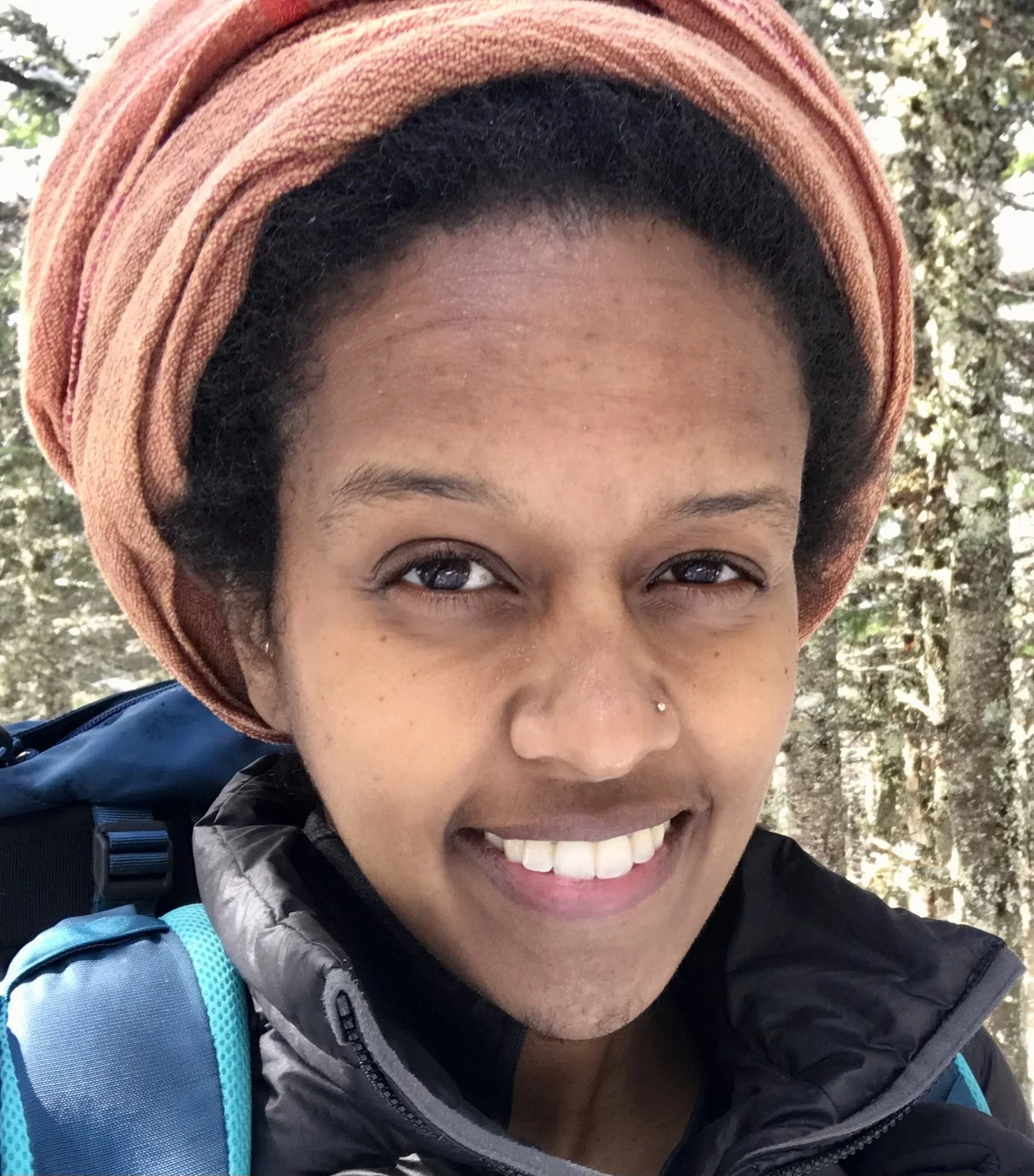 A photo of Ida hiking