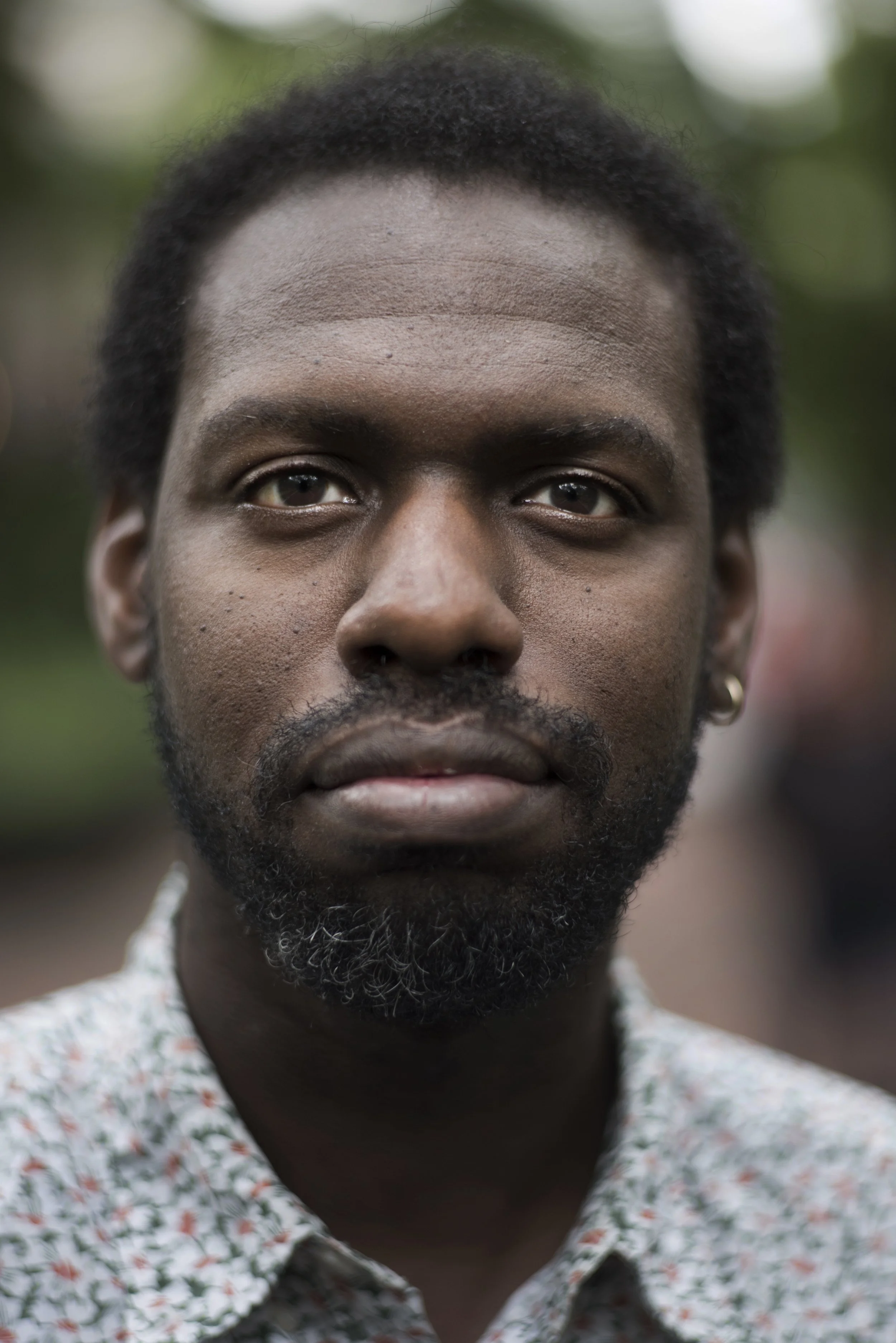 A photo of Anthony looking at the camera