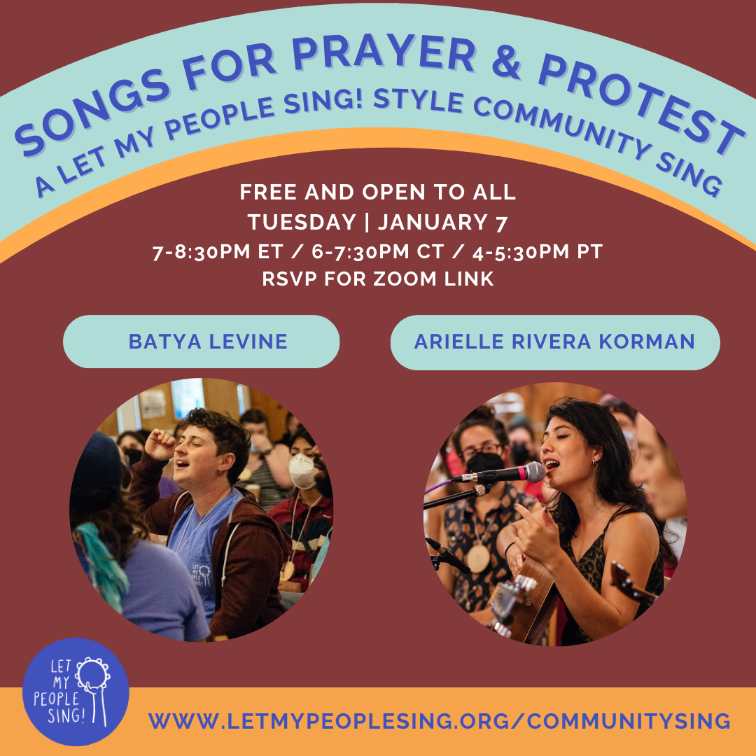 Songs for Prayer &amp; Protest: a community sing