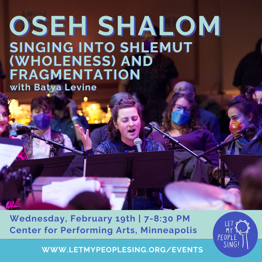 Oseh Shalom Singing Workshop with Batya Levine in Minneapolis