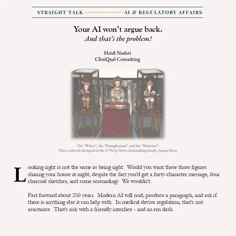 Your AI Won't Argue Back