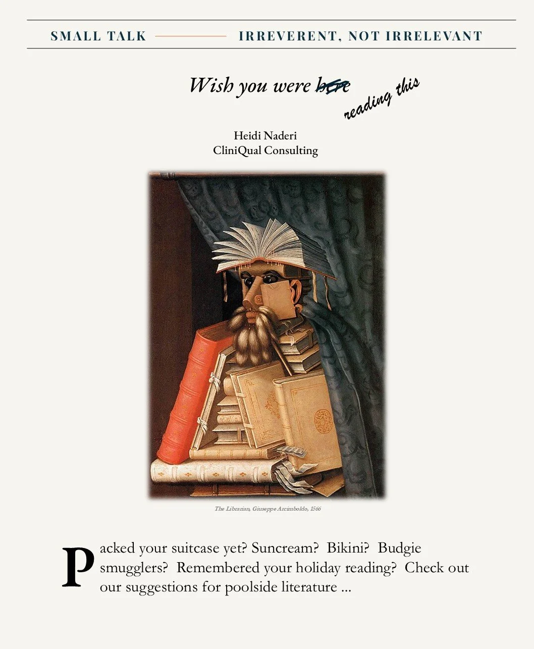 Holiday reading list, CliniQual style