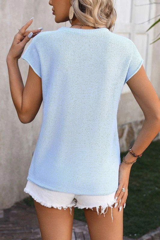 Sky Blue - Knit Sweater - Back.jpg
